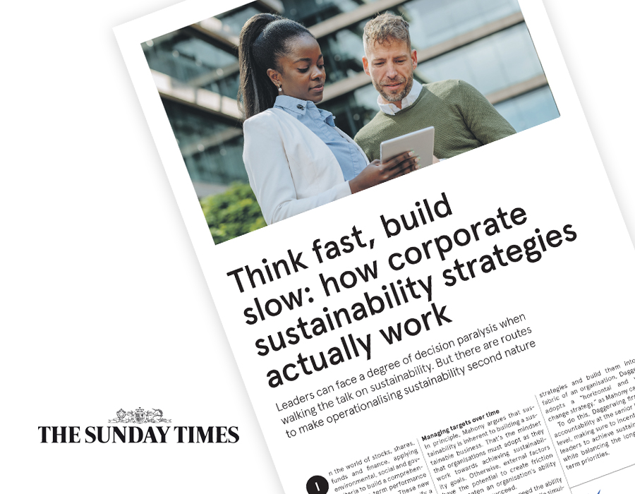 Think fast, build slow: how corporate sustainability strategies actually  work - Do Change Right